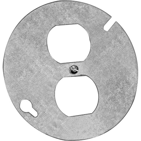 Hubbell Canada Electrical Box Cover, Octagon, Duplex Receptacle Cover 54C65BAR